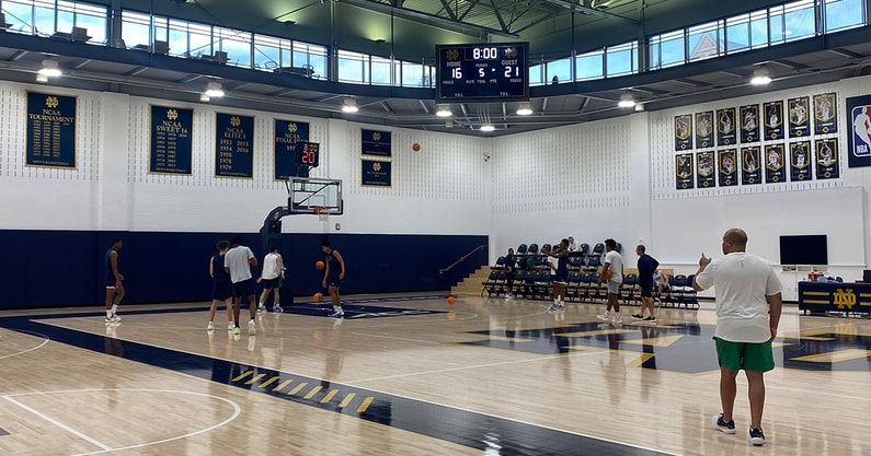 notre dame mbb practice 7/18