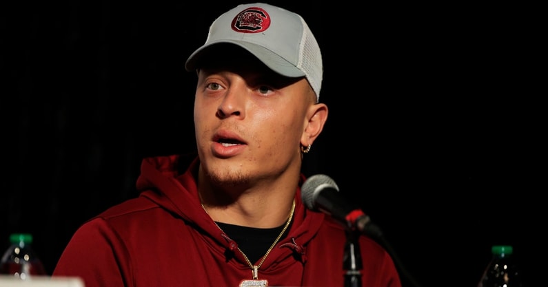 south-carolina-head-coach-shane-beamer-reflects-quarterback-spencer-rattler-transition-from-oklahoma
