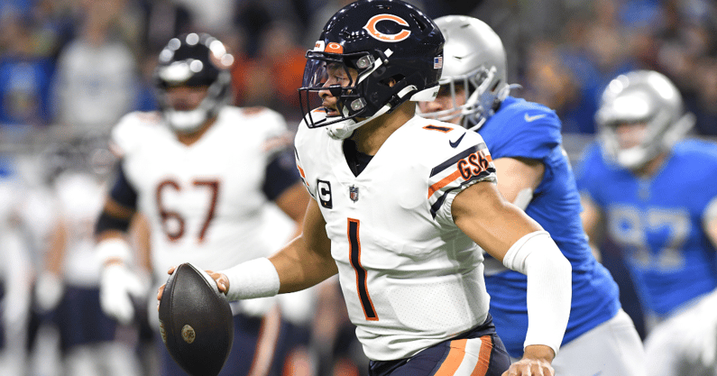 Justin Fields Sets Chicago Bears Record By Completing 16 Straight Passes,  Has First 300-Yard Game vs. Denver Broncos