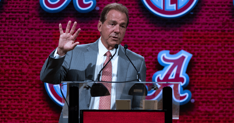 Alabama coach Nick Saban