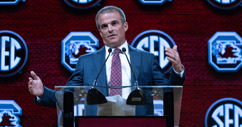 South Carolina head coach Shane Beamer at SEC Media Days