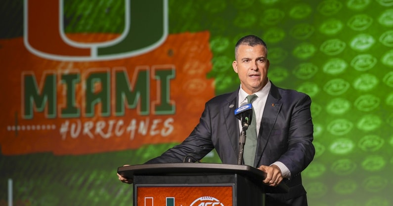 Miami coach Mario Cristobal