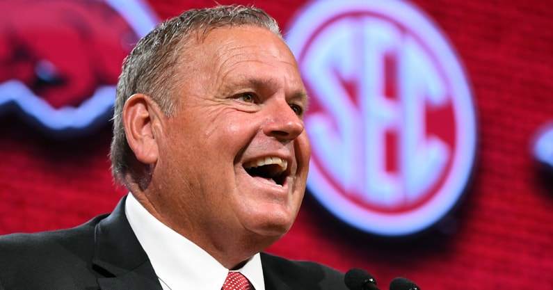 Arkansas HC Sam Pittman