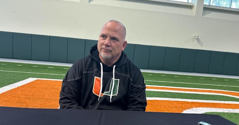 Miami defensive coordinator Lance Guidry