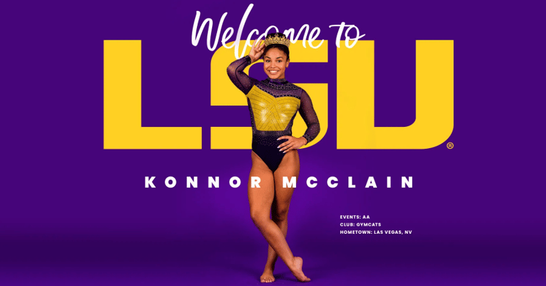 US Champion Konnor McClain joins LSU gymnastics - On3