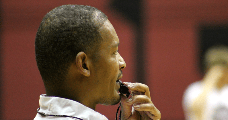 South Carolina head coach Lamont Paris watches during a practice
