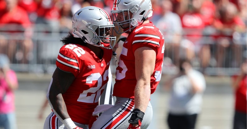 Steele Chambers and Tommy Eichenberg by Joseph Maiorana-USA TODAY Sports