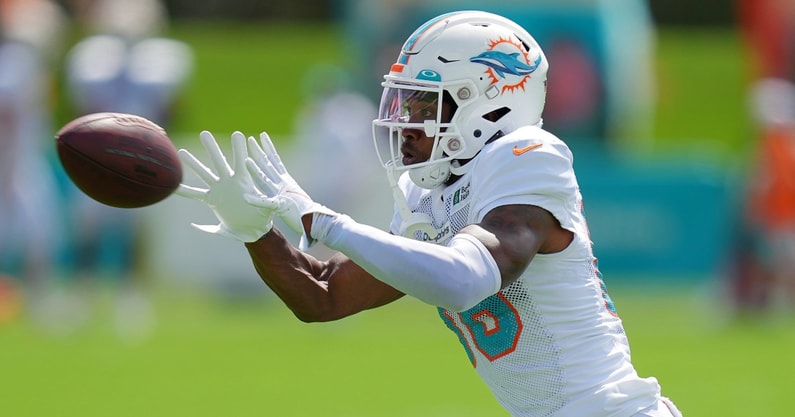 Dolphins WR Braylon Sanders carted off at training camp practice