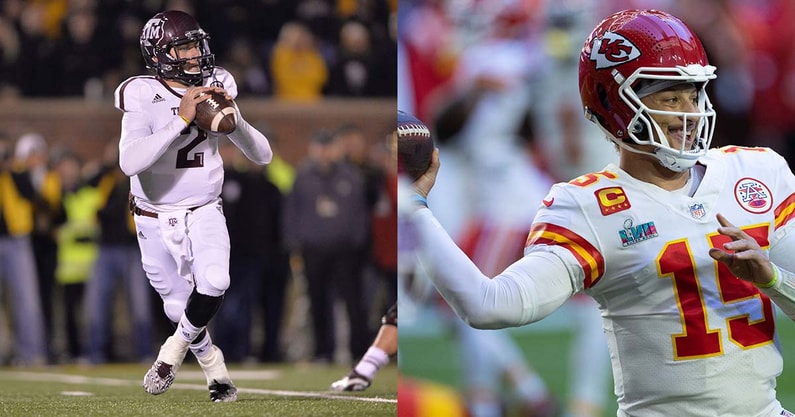 Johnny Manziel and Patrick Mahomes