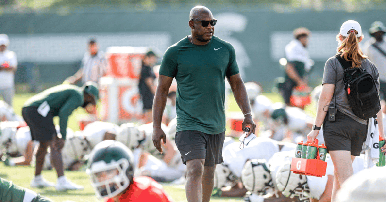 Michigan State coach Mel Tucker