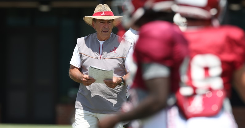 Alabama coach Nick Saban