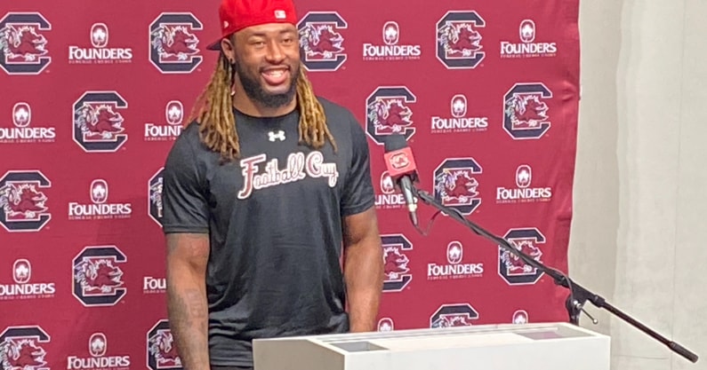 South Carolina linebacker Debo Williams during a press conference
