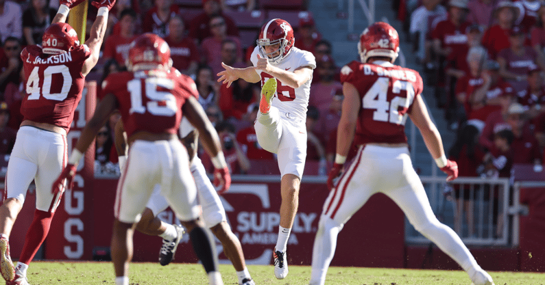Alabama punter James Burnip