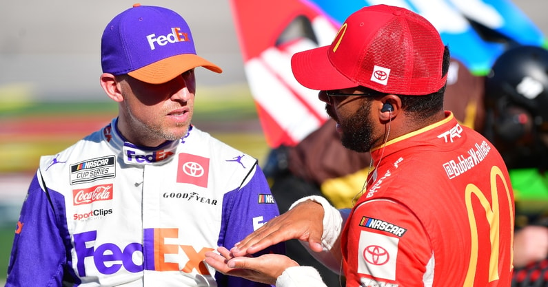 denny hamlin bubba wallace