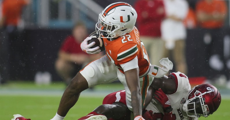 Mark Fletcher, Miami Hurricanes running back