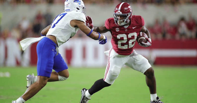 Alabama RB Justice Haynes