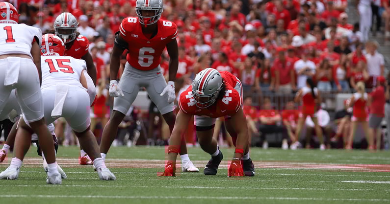 JT Tuimoloau by Matt Parker -- Lettermen Row --