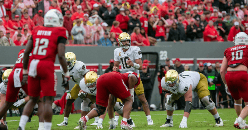 notre dame Sam Hartman LOS nc state