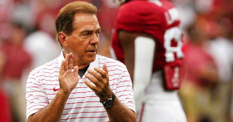 Alabama coach Nick Saban