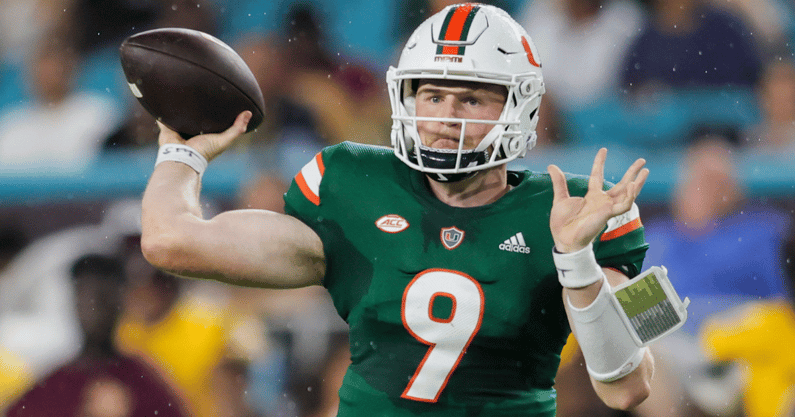 Miami QB Tyler Van Dyke