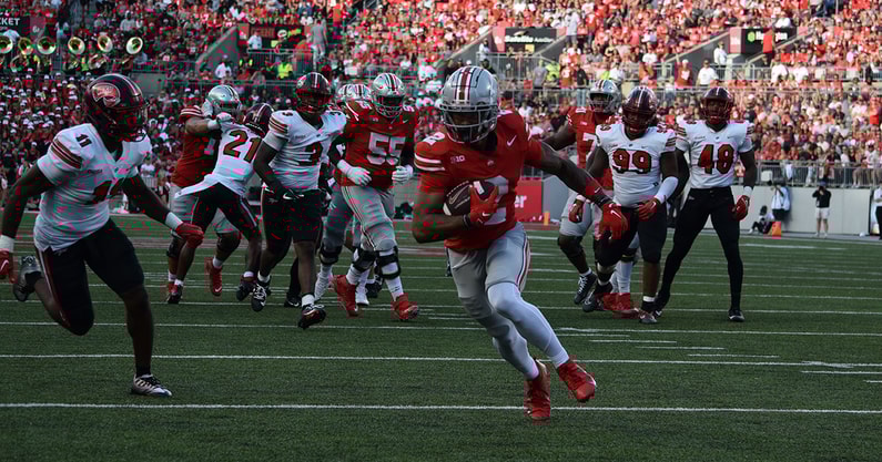 Emeka Egbuka by Matt Parker -- Lettermen Row --