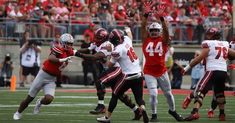 JT Tuimoloau by Matt Parker -- Lettermen Row --