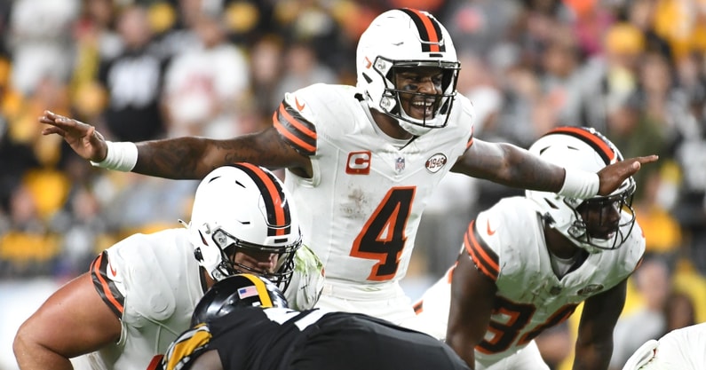 NFL won't discipline Deshaun Watson for making contact with referee during  Browns vs. Steelers