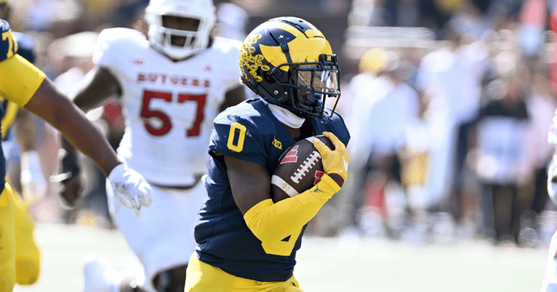 Mike Sainristil pick-six