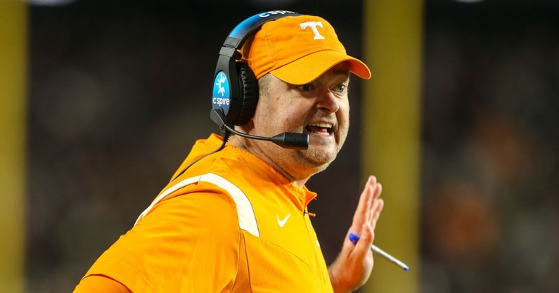 tennessee coach josh heupel vs south carolina