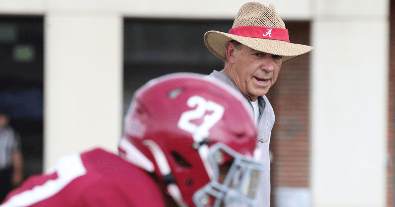 Alabama coach Nick Saban