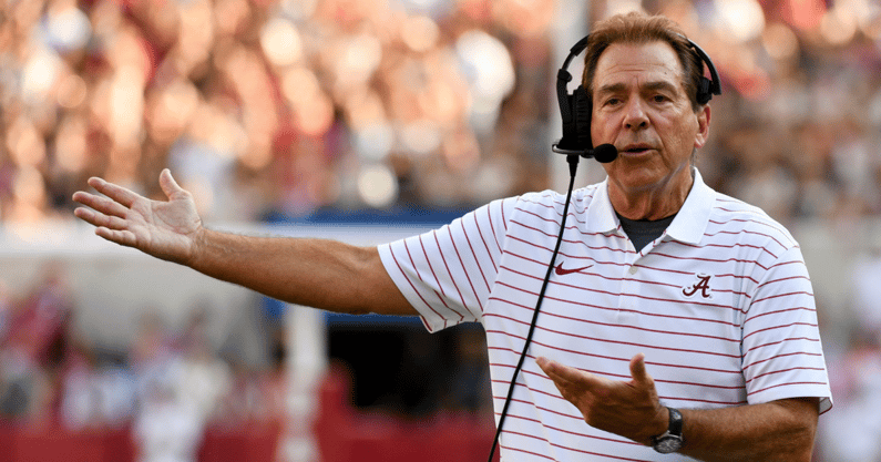 Alabama coach Nick Saban