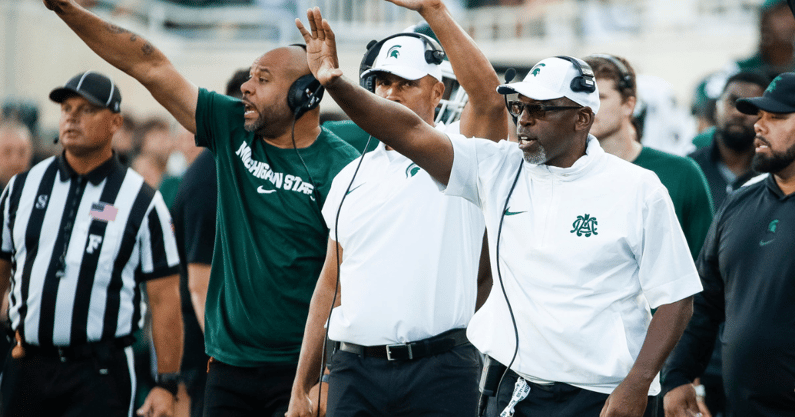 Michigan State interim head coach Harlon Barnett