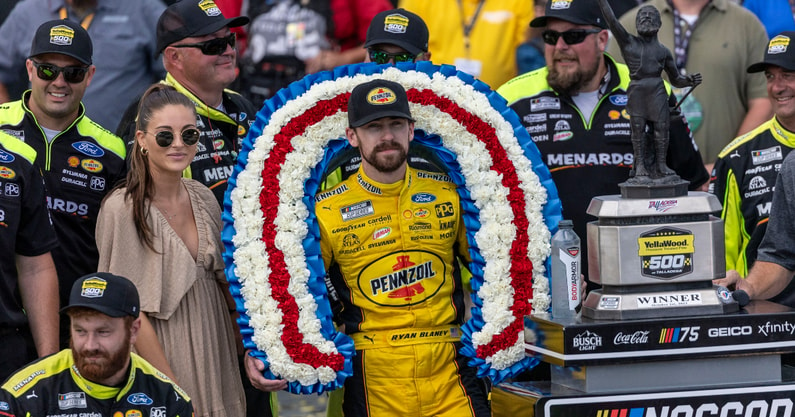 Ryan Blaney Talladega victory lane