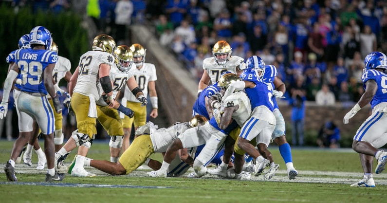 notre dame run game duke estimé