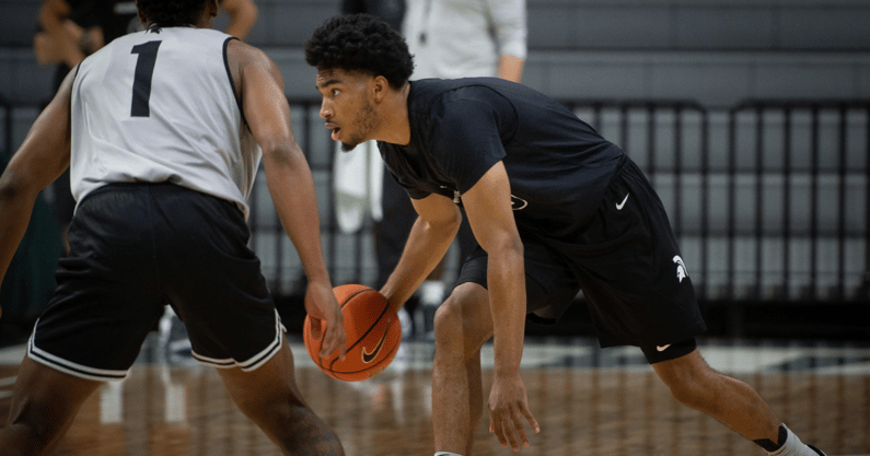 Michigan State guard Jaden Akins