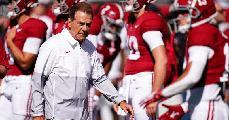 Alabama coach Nick Saban