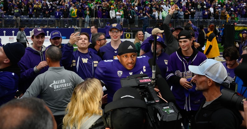 Washington QB Michael Penix Jr. after defeating Oregon