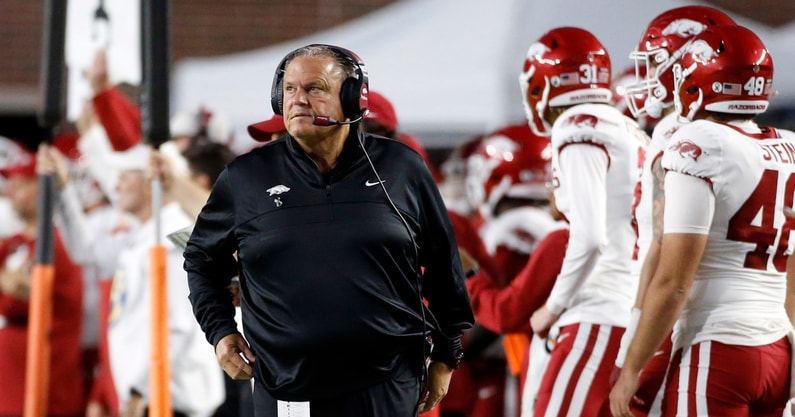 sam-pittman-explains-why-mississippi-state-game-is-a-must-win-for-arkansas