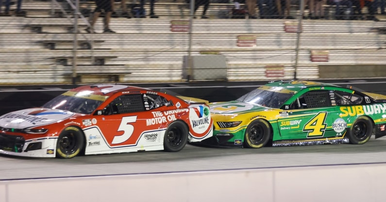 Kyle Larson, Kevin Harvick