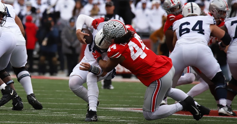 JT Tuimoloau by Matt Parker -- Lettermen Row --