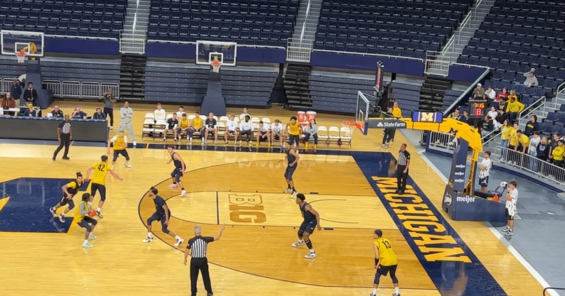 Michigan basketball scrimmage