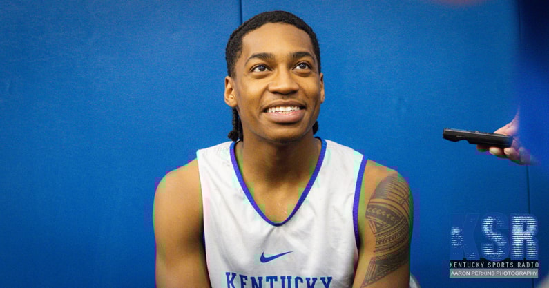 rob-dillingham-john-calipari-blue-white-game-transformation