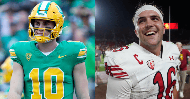 Oregon QB Bo Nix, Utah QB Bryson Barnes