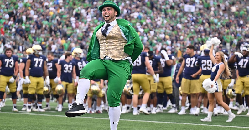 Notre Dame Leprechaun mascot
