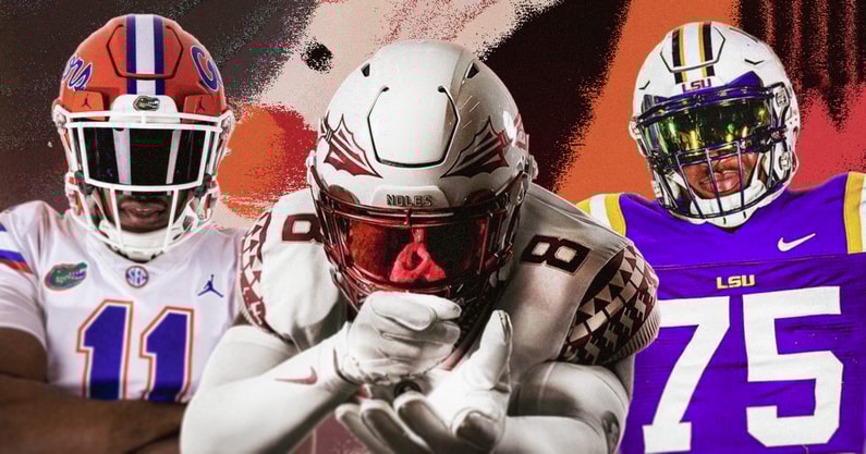 LJ McCray (UF), Armondo Blount (FSU) and Weston Davis (LSU)_