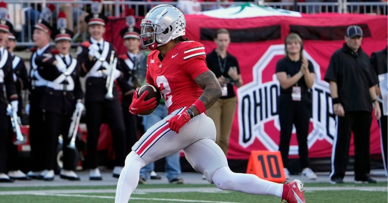 Emeka Egbuka by Kyle Robertson/Columbus Dispatch / USA TODAY NETWORK