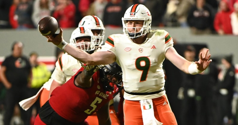 Miami QB Tyler Van Dyke