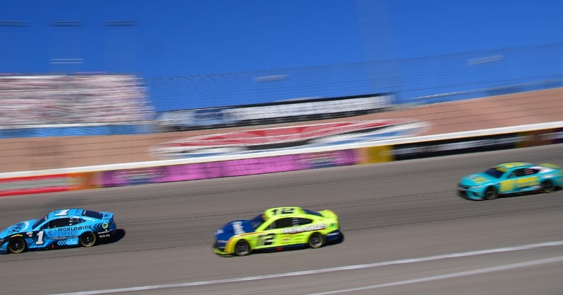 Ross Chastain, Ryan Blaney, Denny Hamlin