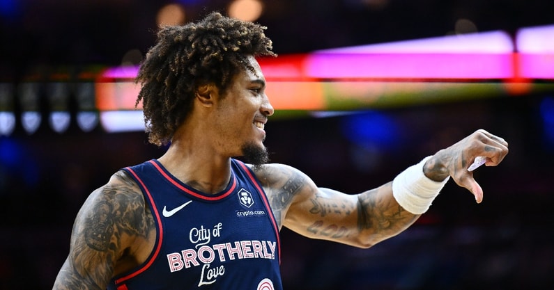 Philadelphia 76ers guard Kelly Oubre Jr. hospitalized after being hit ...
