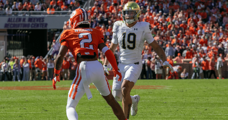 notre dame wide receiver jaden greathouse